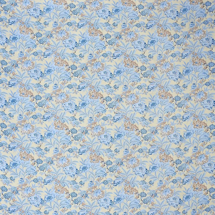 Homefab India 160 TC Glace Cotton Double BedSheet with 2 Pillow Covers -  - Light Blue, Floral